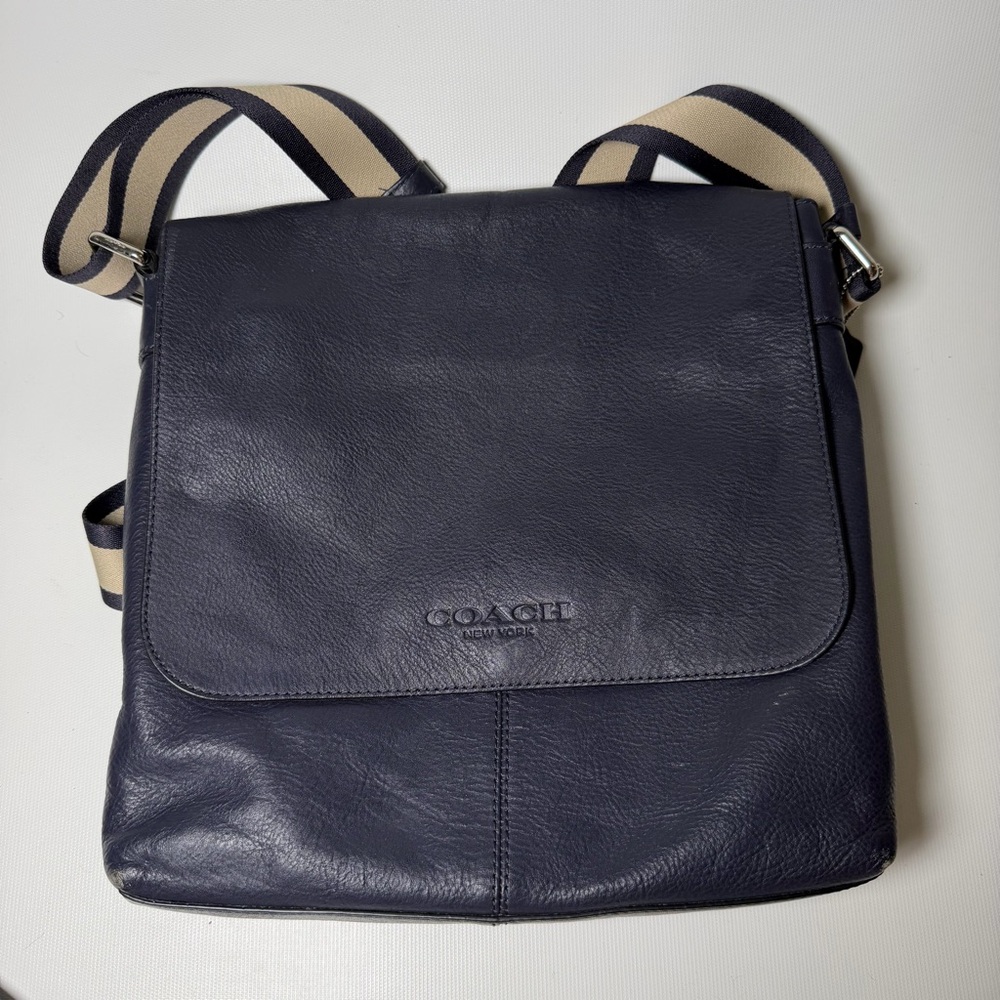 Coach Charles Leather Messenger Bag
